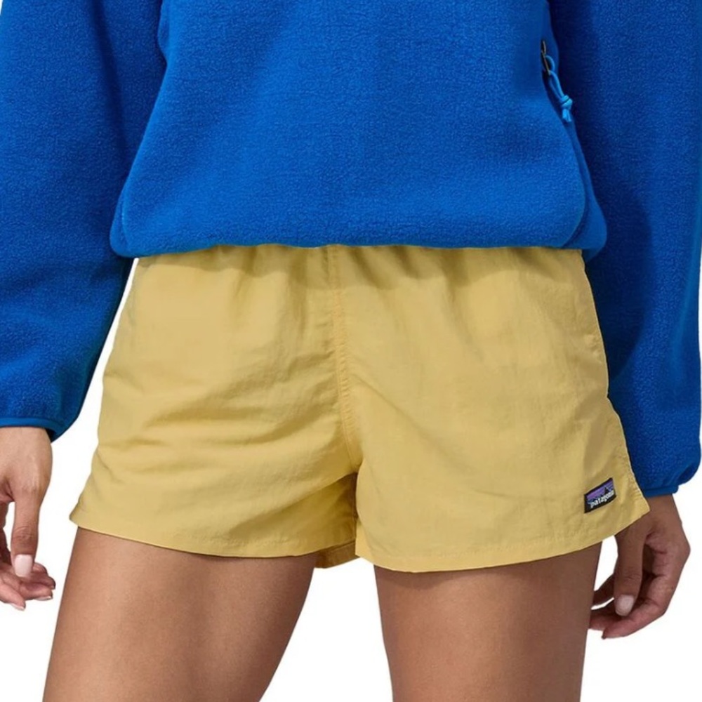 New Patagonia Barely Baggies Shorts Size L Color:Surfboard Yellow with tags⭐️⭐️ - Picture 16 of 17